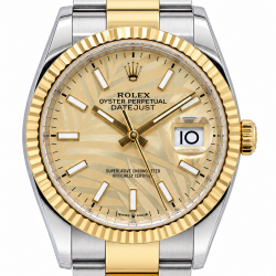 Rolex Datejust 36MM 126233 Palm Motif Dial Watch
